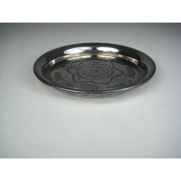 Saucer for Kiddush Silver Plated Hebrew Institute of Boro Park Silver Plated - Picture 9 of 9